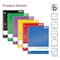 Better Office Products Spiral Notebooks, 3-Subj, College Rule, 120 Shts W/Sturdy Pkt Div, 10.5in. x 8in. Asst'd Colors, 6PK 25736 - alternate 5